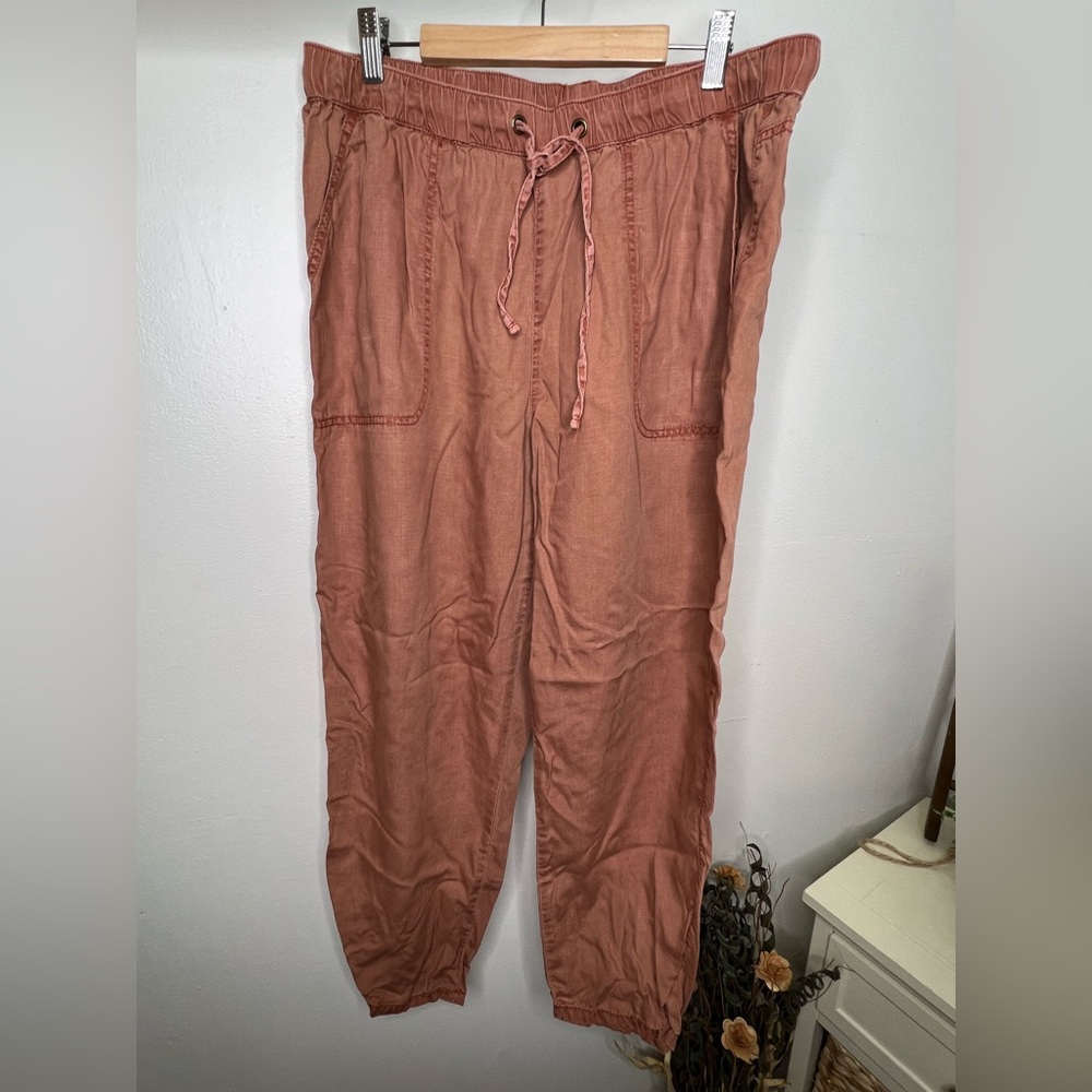 NUTURE BY WESTBOUND Rust Brown Pull-On Jogger Pants